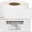 HOUSELABELS Compatible DYMO 30336 Multipurpose Labels (1" x 2-1/8") Compatible with Rollo, Some DYMO LW Printers, 12 Rolls /6000 Labels