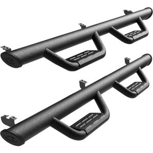 Tyger Auto Tyger Access Running Boards Compatible with 2005-2023 Toyota Tacoma | Double Cab | TG-AS2T24004 | Textured Black Drop Step Rail