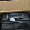 U.S. Traveler Boren Polycarbonate Hardside Rugged Travel Suitcase Luggage with 8 Spinner Wheels, Aluminum Handle, Black, Checked-Large 30-Inch