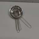 4PCS Fine Mesh Strainer Set, Premium Stainless Steel Fine Mesh Strainers, Food Fine Sieve with Non-Slip Handle, Perfect for Juice, Baking Flour, Drinks, Cocktails, Rice, Jam, Tea(2.8"/ 3.2"/ 3.9"/ 4.7")
