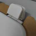 Mayfair Linden Slow Close Toilet Seat, Non Slip Heavy Duty Wood, Easy Install, Round, White