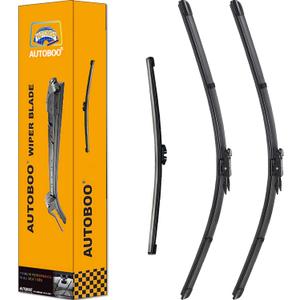 AUTOBOO 28"+28" Windshield Wipers with 11" Rear Wiper Blade Replacement for Ford Escape 2013-2019 -Original Factory Quality (Pack of 3)