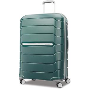 Samsonite Freeform 28-Inch Large Luggage with Dual 360 Spinner Wheels - Checked Suitcase - TSA Lock, Airline-Approved - Lightweight Durable Polypropylene Expandable Hardshell - Sage Green
