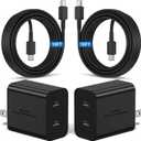 2Pack 45W Dual Port Super Fast Charger Type C 10ft,USB C Wall Charging and Long Android Phone Charger Cable Cord for Samsung Galaxy S26 Ultra/S25 Plus/S25/S24+/S24 Ultra/S23 Ultra/S22 Plus/S21/Note 20