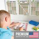 Hadley Designs Multiplication Chart Poster Set - 9 Math Posters for Classroom & Homeschool, Times Tables, Skip Counting, and Division Posters for 2nd-5th Grade, Greenery Classroom Decor