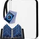 Mlikero Trading Card Binder, 9 Pocket Card Binder with Card Display Design, 720 Double Sided Pocket Collection Binder, Card Albums for MTG, TCG, and Sports Cards(White)