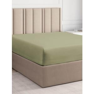 Queen Egyptian Cotton Fitted Sheet - 100% Egyptian Cotton Sheets - Extra Soft - Deep Pocket Fitted Sheet - Crisp Egyptian Cotton - Fits Mattress Perfectly - One Fitted Bottom Sheet Only - Sage Green (18 - Vintage Sage)