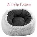 Plush Faux Fur Bean Bag Chairs, Memory Foam Filled Sofa Chair Shape Bean Bag for Adults/Teens/Kids, Ultra-Soft Lazy Sofa for Living Room Bedroom College Dorm, Grey
