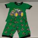 Little Hand Toddler Boys Pajamas Kids Dinosaur Summer PJS Monster Truck Children Excavator Jammies Short Sets 2-7 Years (4T, 2-1# Tractor)