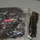 Goddess Locs Crochet Hair 10 Inch 7 Packs Ombre Brown Boho Faux Locs Crochet Hair for Black Women Pre Looped Crochet Locs with Curly Ends (1B/30)