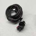 Master Lock Cable Lock, Set Your Own Combination Bike Lock, 6 ft. Long, Black, 8122D