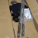 Boat Cover Support Pole System with Storage Bag, Heavy-Duty Windproof 201 Stainless Steel Pontoon Cover Support Poles with Anti-UV Straps & ABS Base,15-54'' Adjustable Support Pole (2 Pack)