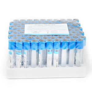 Vacutainer Blood Collection Tubes 5ml PT Tube Vacuum Collecting Lab Tube for Lab Test Tubes Pet Animals Veterinary 100 Pcs Wrap Packaging