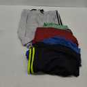 Real Essentials Mens 5 Pack: 9" Dry-Fit Shorts  Athletic Gym, Workout, Basketball, Running, Casual Lounge Active Pockets (Medium)