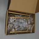 Goldenwarm 15 Pack 3-1/2 inch Gold Cabinet Handles Brushed Gold Cabinet Pulls Stainless Steel Drawer Pulls, Durable Kitchen Cabinet Handles - Bathroom Bedroom Dresser Handles Easy DIY Upgrade