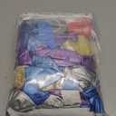 Amandir 162PCS Snow Birthday Party Supplies, Snow Balloon Garland Arch Kit Fringe Curtain Blue Purple Snowflake Confetti Balloons Princess Winter Wonderland Girl Baby Party Decorations