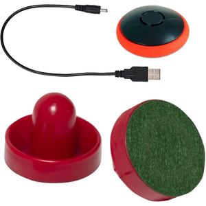 Rechargeable Hover Air Hockey Puck and Paddles, Hover Puck for Any Flat Surface, 2Pcs Air Hockey Strikers (red)