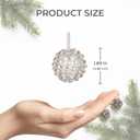 Disco Sparkle Rhinestone Ball Christmas Tree Decorations, 4 Pack Light-Catching Summer Tree Ornaments, Party & Holiday Home Dcor, Luxury Statement Gift-Ready