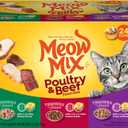 Meow Mix Tenders in Sauce Wet Cat Food, Poultry & Beef Variety Pack, 2.75 Ounce Cup (Pack of 24) (EXP 03/12/26)