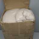 Wingback Rocking Chair cushion - Large Adirondack Chair Cushions, High-Density Sponge, Comfort Chenille Indoor Rocker Pads with Ties, 2 Piece Sets- Seat Cushion & Back Cushion, Ivory | Standard Size