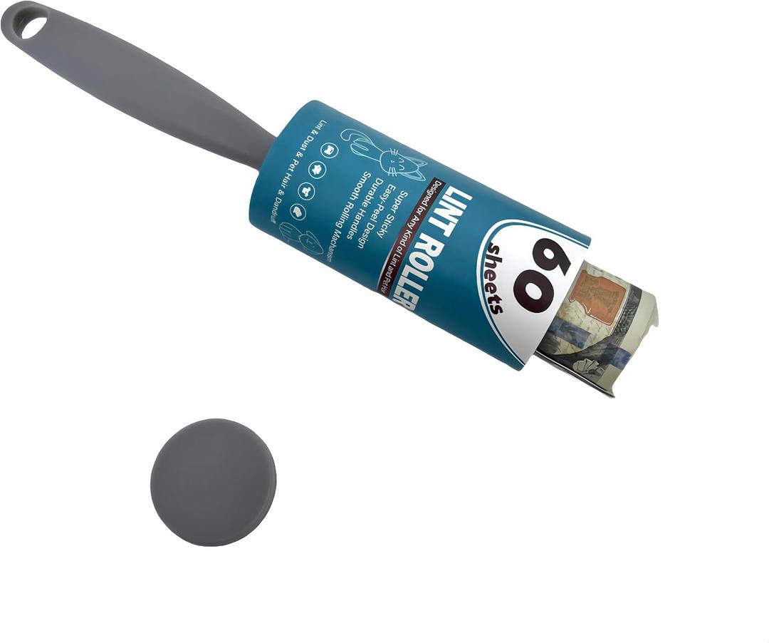 Lint Roller with Secret Safe Compartment - 2 in 1 Hidden Storage for Cash & Valuables, Portable Diversion Safe for Travel & Home(Turquoise)