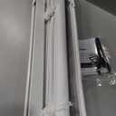 LazBlinds No Drill Cordless Roman Shades, 23'' W x 64'' H, White-Grey