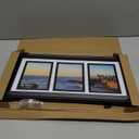 iRahmen 4x6 Collage Picture Frame with Tempered Glass - Display Five 4 x 6 Photos, Wood Frames Home Decor Wall Mount, Black