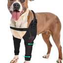 Dog Elbow Protector Brace, Dog Leg Sleeves Anti-Licking for Hygroma, Calluses & Arthritis Relief–Adjustable Dogs Elbows Pads & Shoulder Brace for Elbow Dysplasia and Injury Recovery, Both Leg L/XL