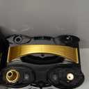 Bezente Balloon Pump Electric, 3-in-1 Portable Black Gold Electric Air Machine Balloon Pump Dual Nozzle Balloon Inflator for Inflatables and Latex 260q Foil Balloons