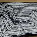 GENIMO 9' x 18' Outdoor Rug Waterproof for Patio, Foldable Reversible Plastic Straw Area Rugs Mat for Rv Decor, Outside Carpet for Camper, Deck, Picnic, Beach, Balcony, Porch, Blue & White