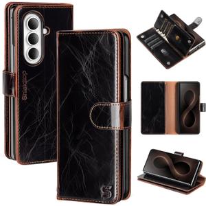 Shieldtop for Galaxy Z Fold 8 Ultra Wallet Case with Card Holder,Coffee