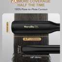 Terviiix Extra Long Hair Straightener for Fast Styling on Thick Hair, Silk Press Flat Iron for Black Women Natural Hair - 1.75" Wide Plate - Ionic Ceramic Infused with Argan Oil & Keratin, Max 455F