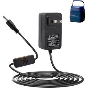 6V Power Cord Replacement for Breg Polar Care Cube 10698, Kodiak Ice Machine Charger Adapter Power Supply, with ON/Off Switch, Charging Cable 10 ft