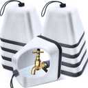 8PACK, RUSFOL Outdoor Foam Faucet Cover for Winter, Universal for Most Spigot Valve Sprinklers, Freeze Proof Outdoor Faucet Cover, Prevents Winter Freeze and Cold Weather Insulation, Easy Installation