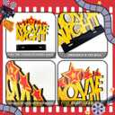 4 Pieces Movie Night Decorations Movie Theater Table Wooden Centerpieces Sign Hollywood Theme Party Decorations for Cinema Movie Time Birthday Party Favors Supplies