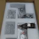 Modern Wall Sconce Set of Two Indoor Wall Lamp Nickel Vintage Wall Sconces Glass Wall Light Bathroom Vanity Light Fixture Wall Mounted Room Sconce Wall Lighting (1-Light (2-Pack))