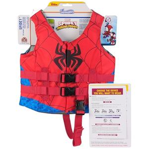 SwimWays Marvel Swim Trainer Life Jacket, US Coast Guard Approved Life Vest Kids Swim Vest, Pool Floats & Life Jackets for Kids 33-55 lbs, Spidey