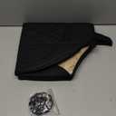 1 Pack Leather Front Car Seat Cover Bottom Car Seat, Anti-Slip and Full Wrap Driver Car Seat Protectors, Luxury Waterproof Bottom Auto Seat Cushion Pad Mat for Most Vehicles(Black)