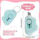 2 x Cute Cloud Box Cutter Retractable, 6Pcs Mini Utility Knife Letter Opener Envelope Slitter, Small Package Opener Paper Cutters with Keychain Hole for Office Home School Stationery DIY Crafts
