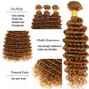 Ubinica Dark Brown 30 Human Hair Bundles 26 28 30 Inch Deep Wave Bundles Human Hair Unprocessed Remy Brazilian Virgin Soft Quick Weave Hair Bundles for Black Women