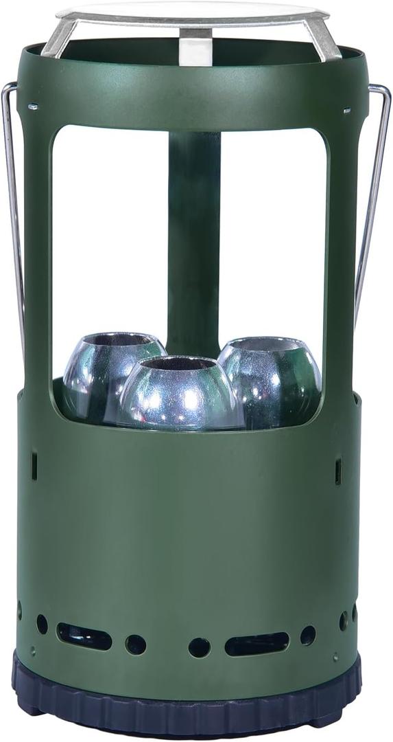 Candle Lantern for Real Candles, Compact Aluminum Camping Candle Lantern, Windproof Outdoor Lantern Candle Holder for Camping, Hiking and Power Outages, Without Candles