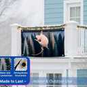 2 x 3x5 Ft Single Sided Polyester Flag with 4 Brass Grommets - Funny Pole Dancing Rat Meme Poster for College Dorm - Silly Banner Tapestry for Garden Decor - Cool Apartment Flag for Indoor or Outdoor
