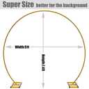 LANGXUN 9ft Large Size Metal Circle Balloon Arch Stand Decoration, Indoor Outdoor Arch Frame for Birthday Wedding Graduation Decorations and Event Party Supplies, Baby Shower Photo Background