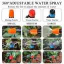 520FT Drip Irrigation System Kit, Automatic Drip Irrigation Kit with 1/2 inch Hose 1/4 inch Distribution Tubing and Accessories for Greenhouse, Yard, Lawn