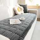 ZQFFB Pet Couch Cover Dogs Washable Non-Slip Couch Protector Pet Friendly Dog Mat for Couches and Sofas (27.6x70.9, Dark Gray)