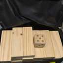 Giant Timber Blocks Games, 57 Blocks Large Tower Outdoor Games - Includes Carry Bag and Scoreboard, Wood Stacking Yard Games Grows from 2FT to Over 4.2FT for Kids Adults Family