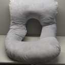 Full Body Pillow for Sleeping Comfortable and Crystal Fleece Easy to Clean Special Pillow for Pregnant Women (C)