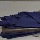 JEAREY 9FT Outdoor Patio Umbrella Outdoor Table Umbrella with Push Button Tilt and Crank, Market Umbrella 8 Sturdy Ribs UV Protection Waterproof for Garden, Deck, Backyard, Pool (Dark Blue)