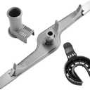 154568002 Dishwasher Lower Wash Arm and 5304518968 Support and 5304506518 Trap Drain Filter for Frigidaire Electrolux 154568001 PS12585623 154414101 154250901 (Grey)