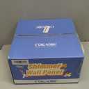 COKAOBE Silver Shimmer Wall Backdrop, 24PCS Square Sequin Shimmer Backdrop Panel, Photo Backdrops for Birthday, Anniversary, Wedding, Graduation & Bachelorette Party Decoration